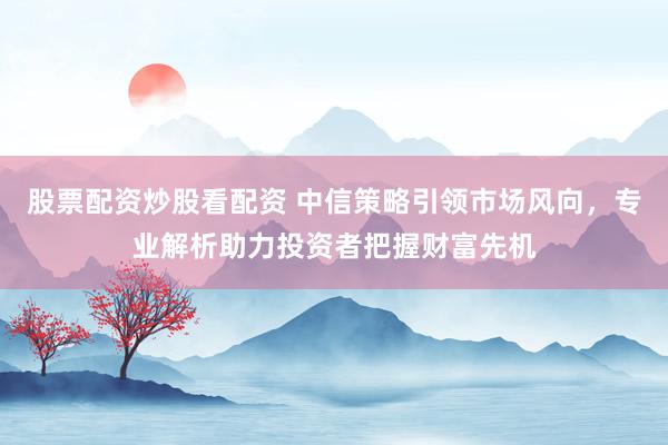 股票配资炒股看配资 中信策略引领市场风向，专业解析助力投资者把握财富先机
