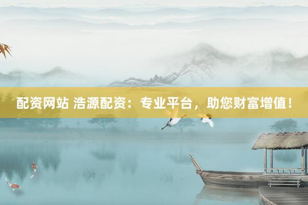 配资网站 浩源配资：专业平台，助您财富增值！
