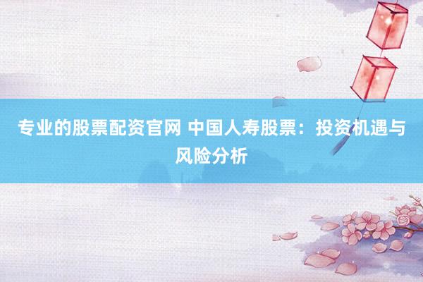 专业的股票配资官网 中国人寿股票：投资机遇与风险分析
