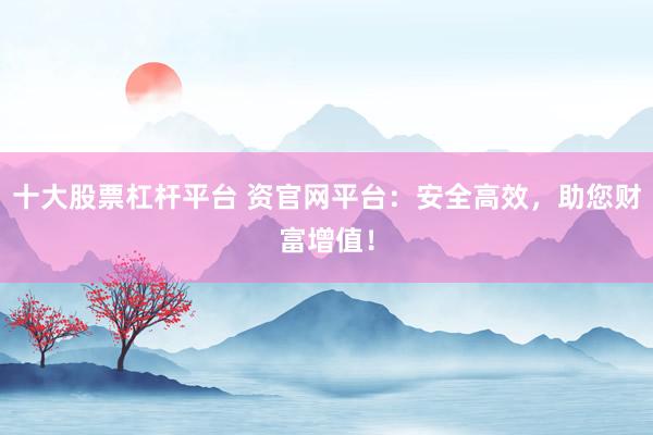 十大股票杠杆平台 资官网平台:安全高效,助您财富增值!